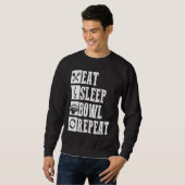 Bowling Ball Pin Bowler Strike Bowling Team Bowlin スウェットシャツ (正面フル)