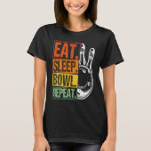 Bowling Ball Pin Bowler Strike Bowling Team Bowlin Tシャツ (正面)