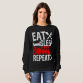 Bowling Ball Pin Bowler Strike Team Bowling Alley  スウェットシャツ (正面フル)