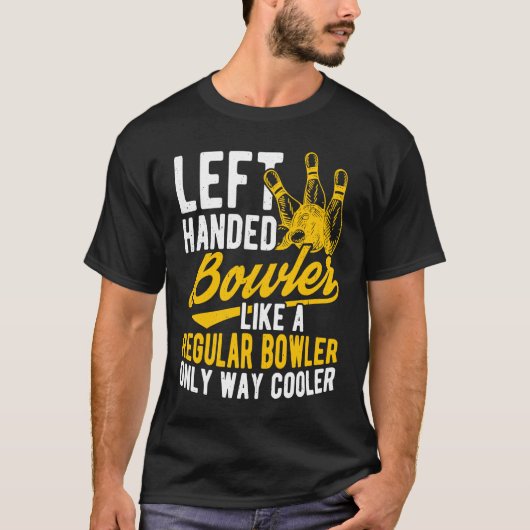 Bowling Ball Pin Bowler Strike Team Bowling Alley Tシャツ (正面)