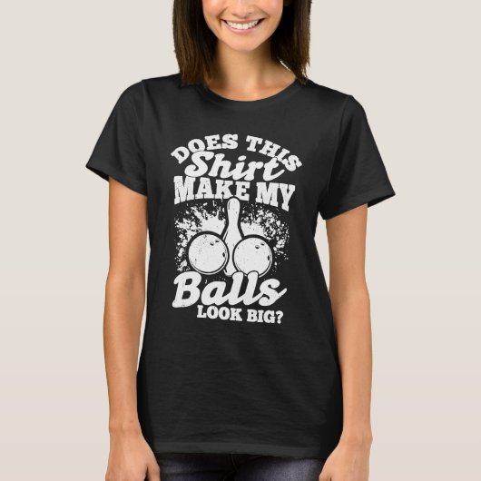 Bowling Ball Pin Bowler Strike Team Bowling Alley  Tシャツ (正面)