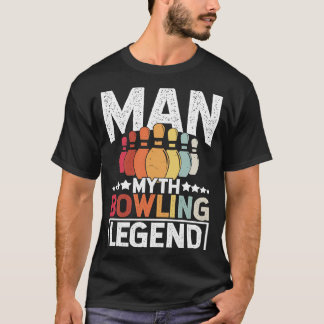 Bowling Ball Pin Bowler Strike Team Bowling Alley  Tシャツ