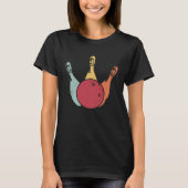 Bowling Ball Pins Bowler Strike Bowling Legend Bow Tシャツ (正面)