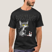 Bowling Because Murder is Wrong Bowlers Sarcasm Ca Tシャツ (正面)