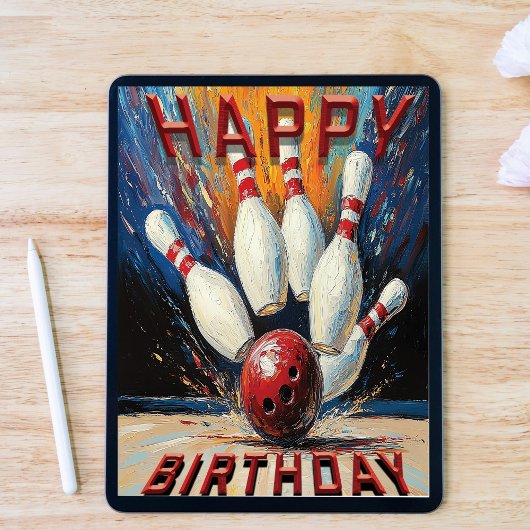 Bowling Birthday Card カード