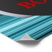 Bowling Birthday Party Poster ポスター (角)