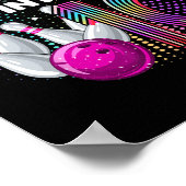 Bowling Birthday Party Rollin Into 10 10th Birthda ポスター (角)