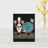 Bowling Bros Team League Alley Byll Bowler - Bowli カード (黄色い花)