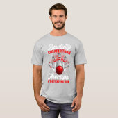 Bowling Cheaper Than Therapy And They Serve Beer Tシャツ (正面フル)