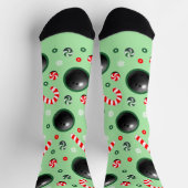 Bowling Christmas Holiday Gifts Socks ソックス (上部)