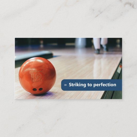 Bowling Coach | Photo Sport Orange 名刺 (裏面)