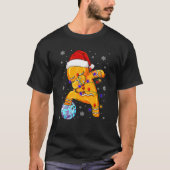 Bowling Dabbing Gingerbread Bowling Player Christm Tシャツ (正面)