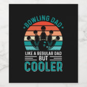 Bowling Dad ワインラベル (シングルラベル)