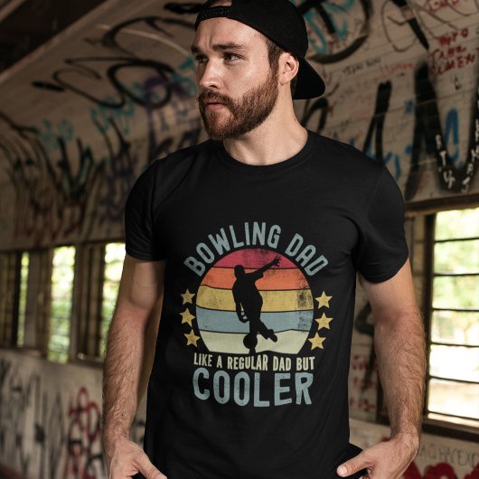 Bowling Dad Like a Regular Dad But Cooler Tシャツ