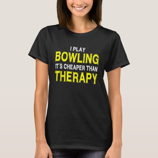 Bowling Evening Team Outfit Bowling Club Bowling P Tシャツ (正面)