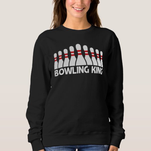 Bowling For Men Dad Boys Spare Ball Game League スウェットシャツ (正面)