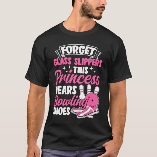 Bowling Girl Princess Pin Bowler Strike Bowling Fa Tシャツ (正面)