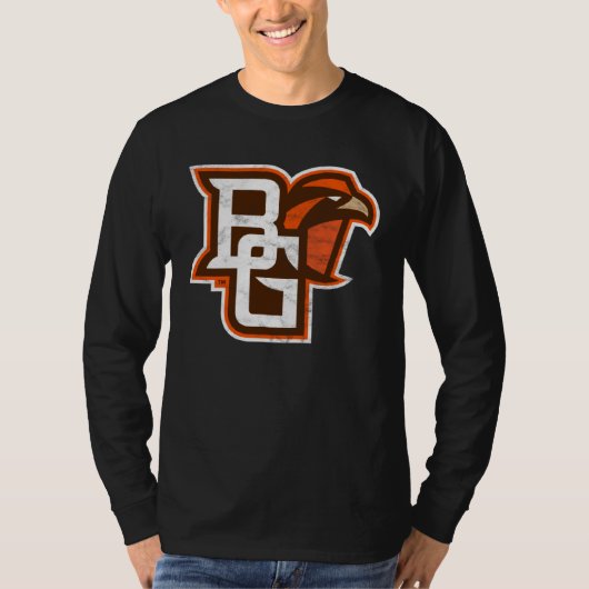 Bowling Green BGSU Falcons Distressed Primary Tシャツ (正面)
