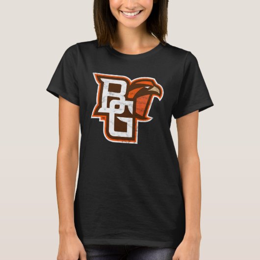 Bowling Green BGSU Falcons Distressed Primary Tシャツ (正面)