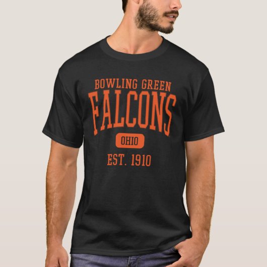 Bowling Green BGSU Falcons Est Date Tシャツ (正面)