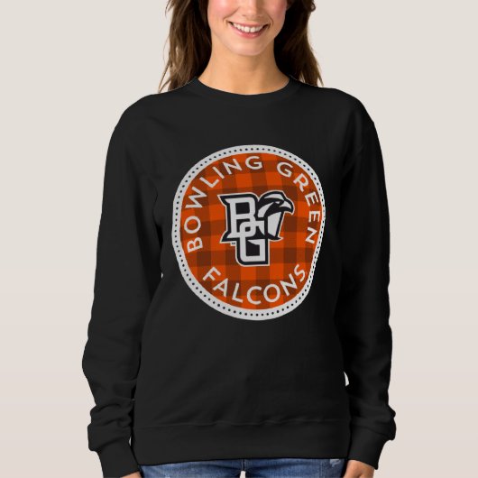 Bowling Green BGSU Falcons Plaid Badge スウェットシャツ (正面)