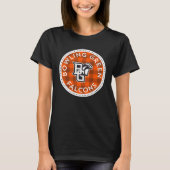 Bowling Green BGSU Falcons Plaid Badge Tシャツ (正面)