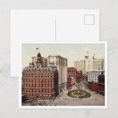 Bowling Green Lower Broadway NYC 1900年頃 ヴィンテージ ポストカード (正面/裏面)
