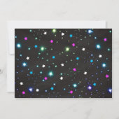 Bowling Invitation Glow Neon Joint Birthday 招待状 (裏面)