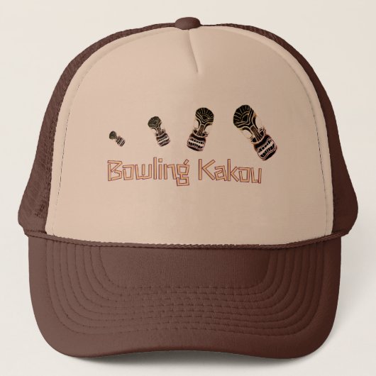 Bowling Kakou Bouncing Tiki Heads キャップ (正面)