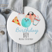 Bowling kid birthday button 缶バッジ (インサイチュ)