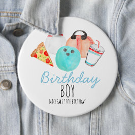Bowling kid birthday button 缶バッジ