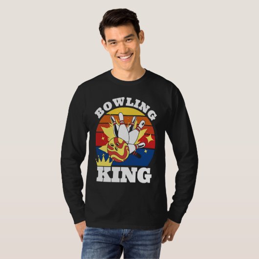 Bowling King Evolution of Man Bowling Tシャツ (正面フル)