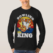 Bowling King Evolution of Man Bowling Tシャツ (正面)