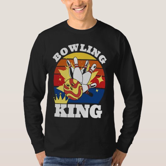 Bowling King Evolution of Man Bowling Tシャツ (正面)