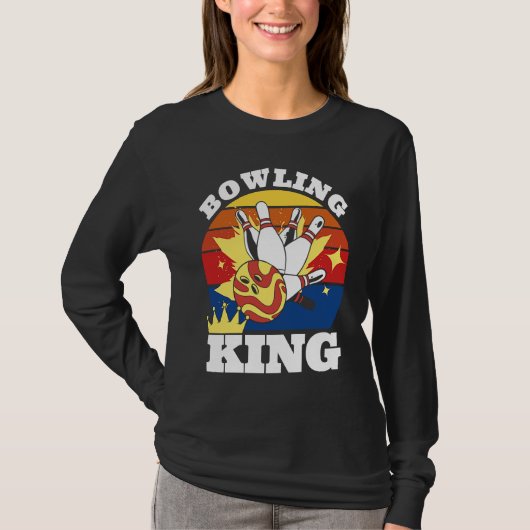 Bowling King Evolution of Man Bowling Tシャツ (正面)