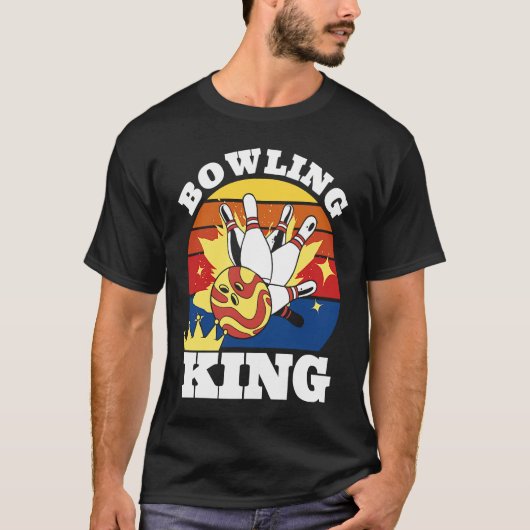 Bowling King Evolution of Man Bowling Tシャツ (正面)