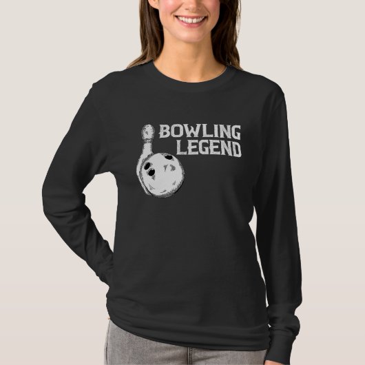 Bowling Legend Strike Bowler Bowling Team Bowling  Tシャツ (正面)