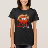 Bowling Lips Leopard Lips Sport Mother s Day Tシャツ (正面)