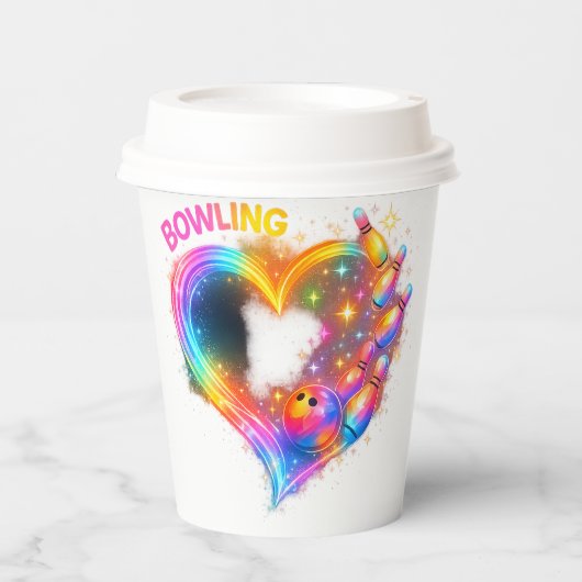 Bowling Love Glow 紙コップ (正面)