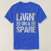 Bowling Lover Bowler Livin' On A Spare Bowling Tシャツ (デザイン正面)