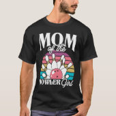 Bowling Mom Pin Bowler Strike Bowling Team Bowling Tシャツ (正面)