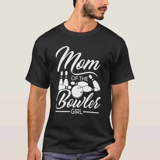 Bowling Mom Pin Bowler Strike Bowling Team Bowling Tシャツ (正面)