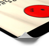 Bowling N Ed Ns Funny Bowler Player Kids Boys Men  ポスター (角)