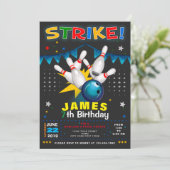 BOWLING PARTY BIRTHDAY INVITATION 招待状 (スタンド正面)