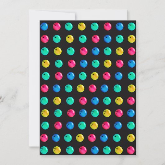 BOWLING PARTY BIRTHDAY INVITATION 招待状 (裏面)