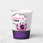 Bowling Party Fun for Girls' Birthdays 紙コップ (正面)