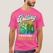 Bowling Party Rolling Into 10 Awesome Since 2015 1 Tシャツ (正面)