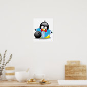 Bowling Penguin ポスター (キッチン)