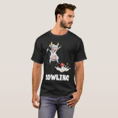 Bowling Pin Cow Funny Bowling Bowler Strike Bowlin Tシャツ (正面フル)