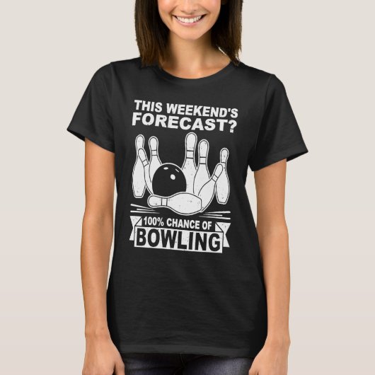 bowling player bowler bowling game bowling tシャツ (正面)